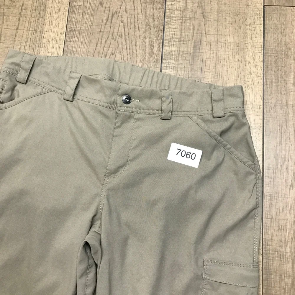 Duluth Capri Pants Womens Size 16 Tan Beige Dry on the Fly Cargo Hiking UPF 50 - Picture 12 of 12